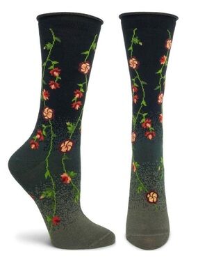 Ozone Tibetan Flowers Sock
Black / 9-11 (Womens shoe 5-10.5), NWT